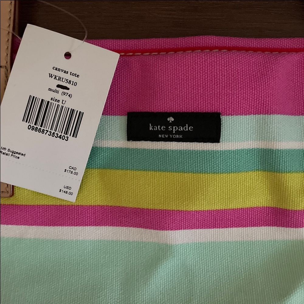Kate Spade Canvas Tote - Picture 5 of 6